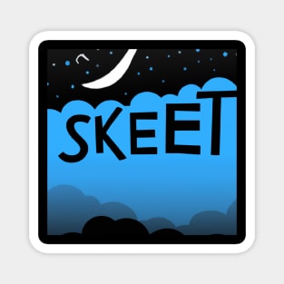 Blue Sky Skeet under the moon Magnet