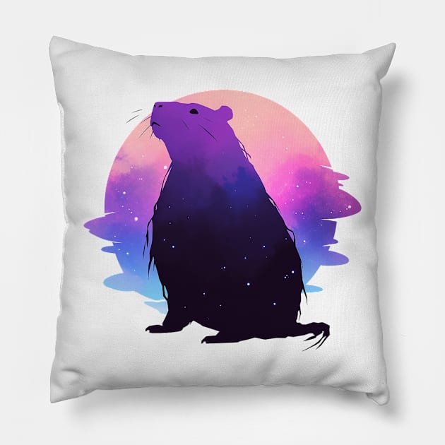 capybara Pillow by piratesnow
