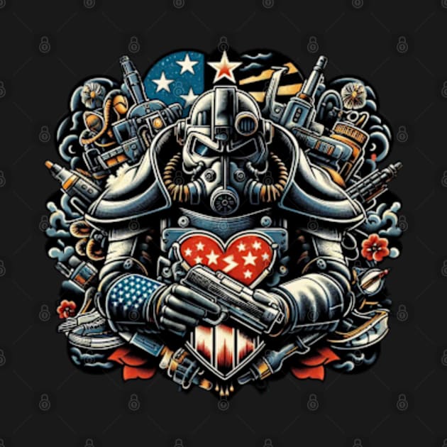 Fallout brotherhood of steel armor by Cute&Brave