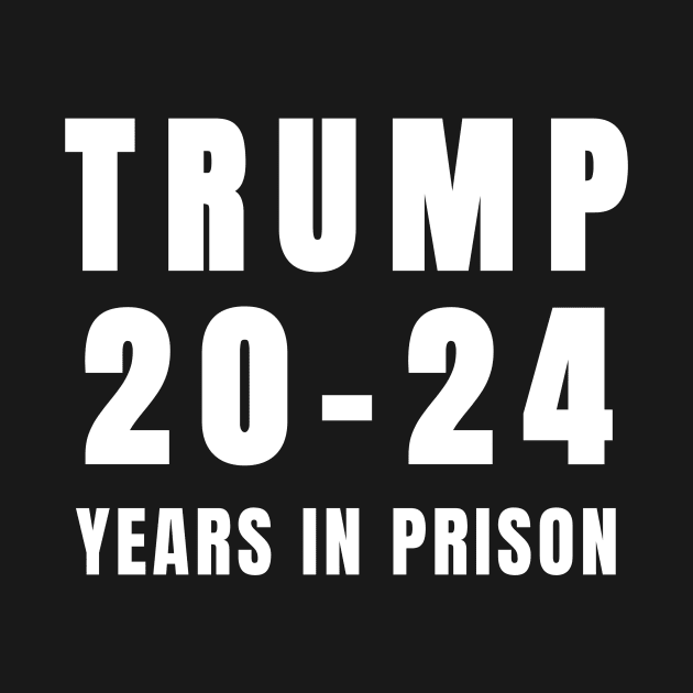 Trump 20-24 Years in Prison Funny 2024 by Little Duck Designs