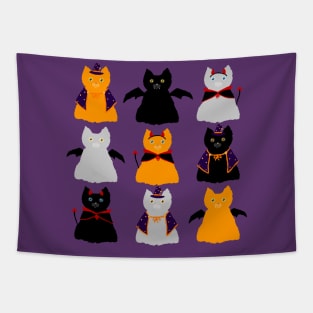 Cat-O-Ween Costumes Tapestry