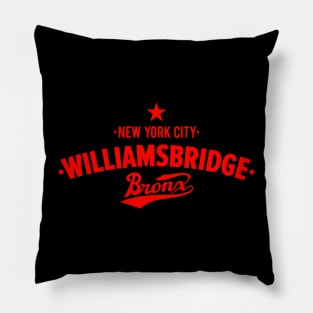Williamsbridge NYC Visions - Unique Bronx Apparel Pillow