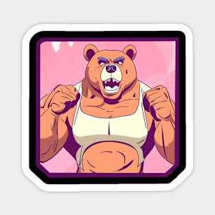 Bear bodybuilder Magnet