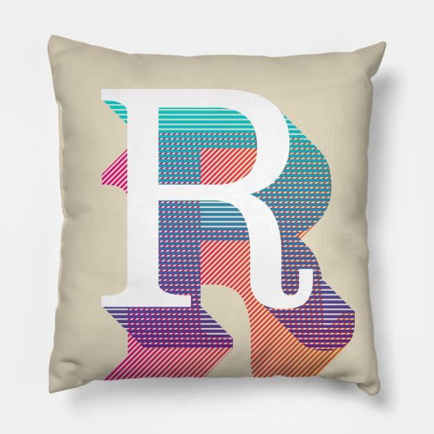 Letter R Pillow by MplusC