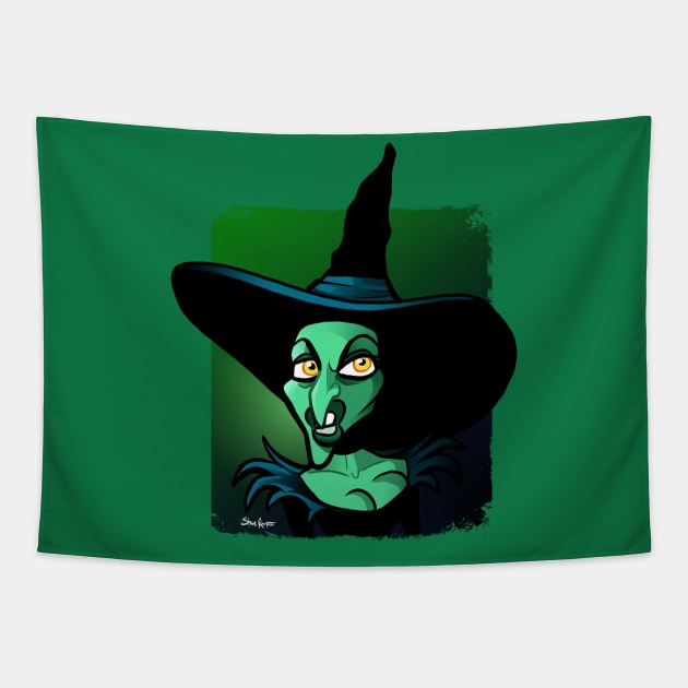 Wicked Witch Tapestry by binarygod