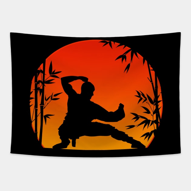 Shaolin Sun Tapestry by nickbeta