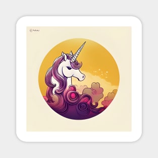 Cute unicorn design Magnet