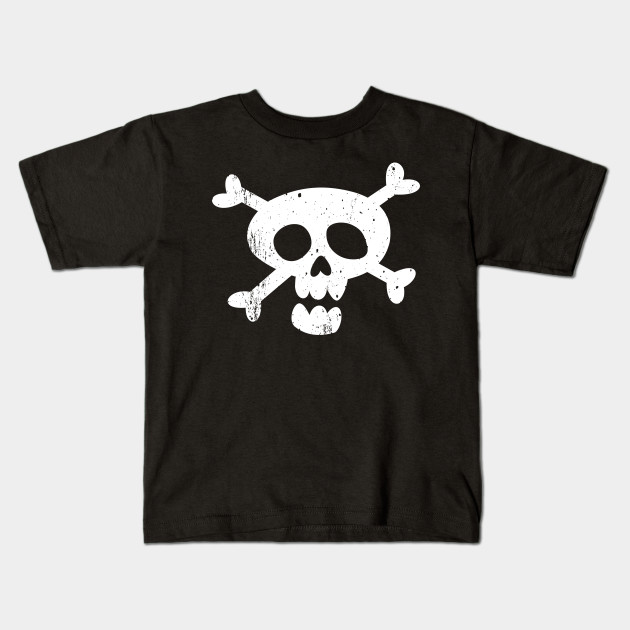 Kids Childrens Skull and Crossbones Pirate Skeleton T-shirt 5-13 Years