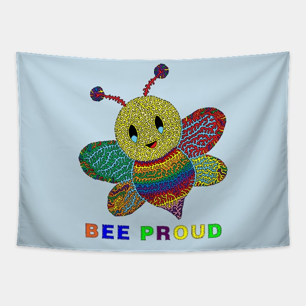 Bee Proud Tapestry by NightserFineArts