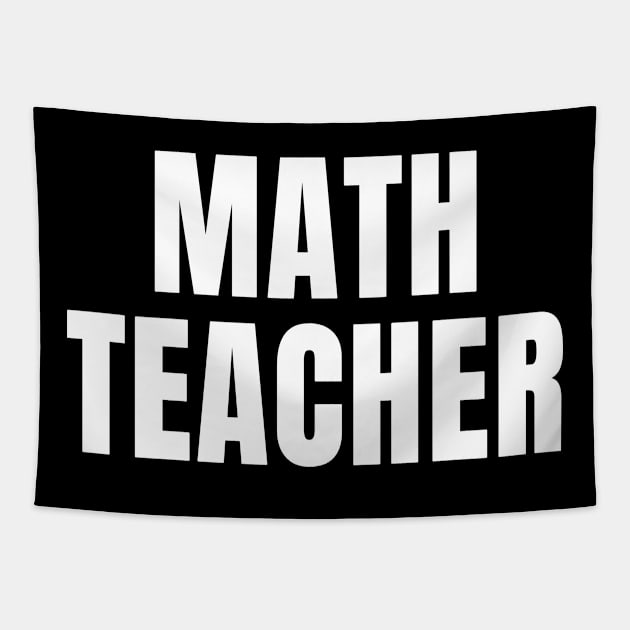 Math Teacher Tapestry by ShopBuzz