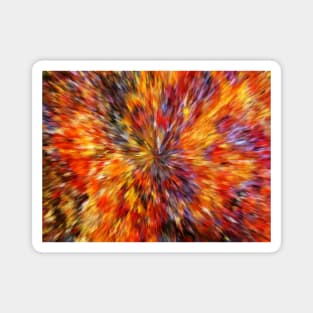 Colorful burst explosion Magnet