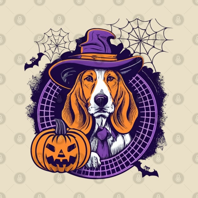 Basset Hound Pumpkin by BukovskyART