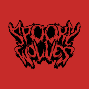 Spooky Wolves Logo (metal) T-Shirt