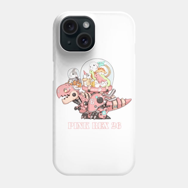 Pink Rex 26 Phone Case by Pan_Ren_Wei