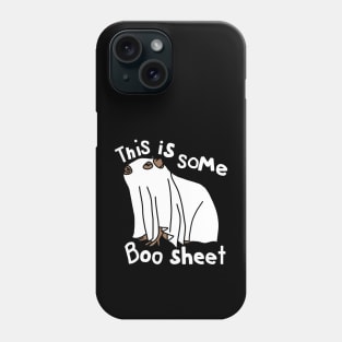 This is Some Boo Sheet Halloween Capybara Phone Case