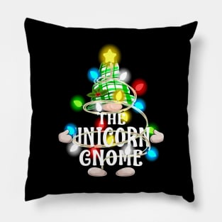 The Unicorn Gnome Christmas Matching Family Shirt Pillow