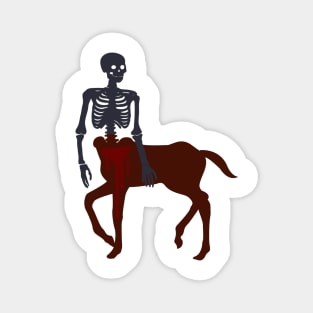 Sagittarius zodiac horse skeleton Magnet