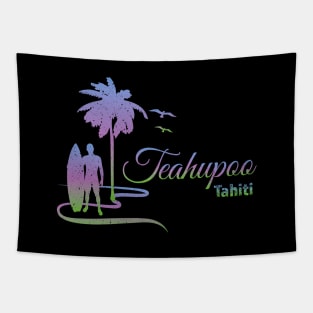 Teahupoo Tahiti Surfing French Polynesia Tapestry