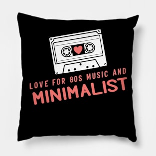 cassette love 80s Pillow