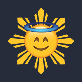 Good Filipino Sun Emoji with Halo T-Shirt