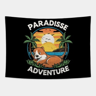 Furry Friends Oasis cute animals Tapestry