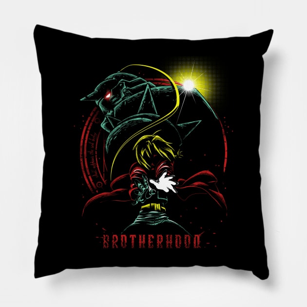 Brotherhood Pillow by Roni Nucleart