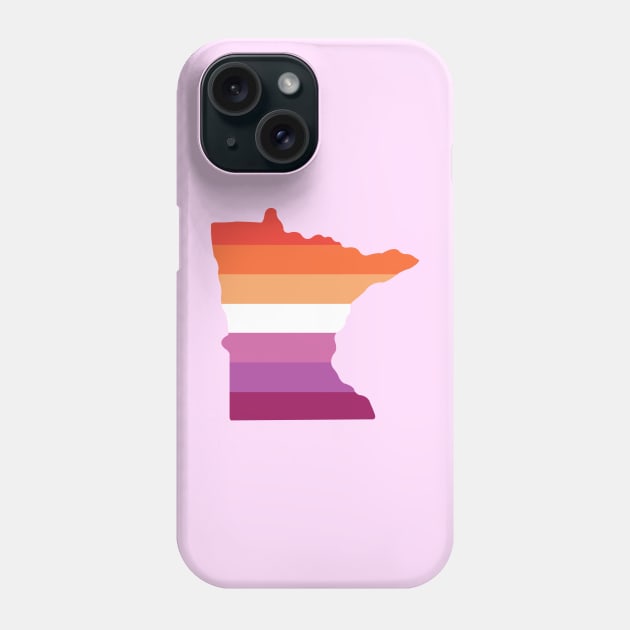 Minnesota Lesbian Pride Phone Case by littleSamantics