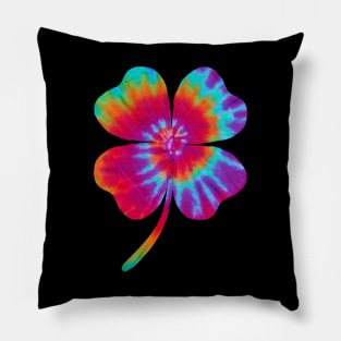 Hippie Shirt Hippie Clover St Patrick's Day Gifts Pillow