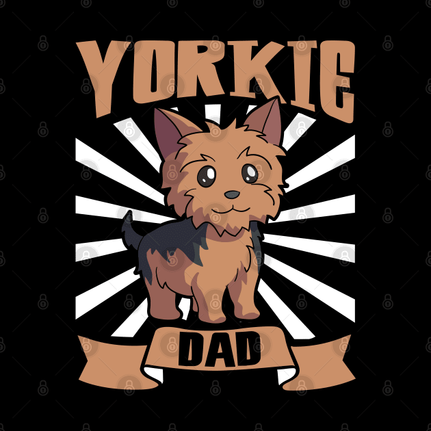 Yorkie Dad - Yorkshire Terrier by Modern Medieval Design