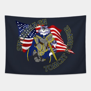 Tomcat Forever Swordsmen Tapestry