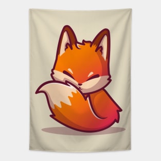 Cute Fox Sitting (2) Tapestry