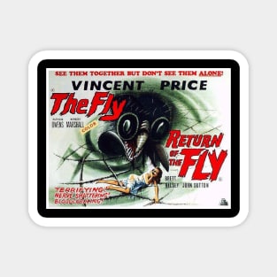 Classic Sci-Fi Lobby Card - The Fly & Return of The Fly Magnet