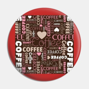 Coffee lovers hipster Pin