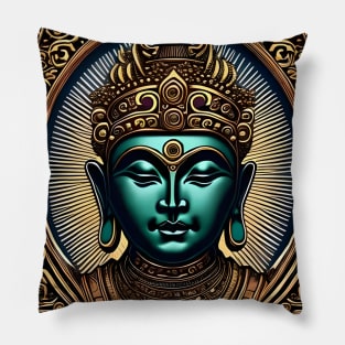 Blue Buddha Pillow