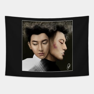 Z-Tao - Black & White Tapestry