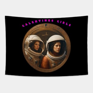 Pensive galentines girls Tapestry