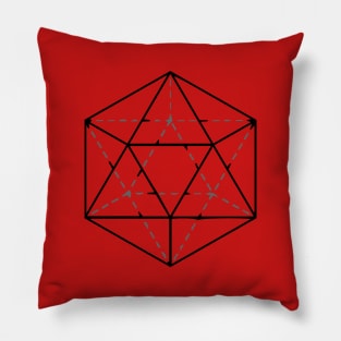 Rough d20 Pillow