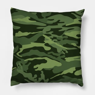 Green Camouflage pattern. Pillow