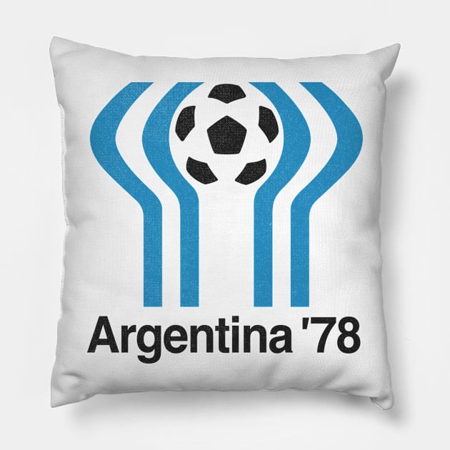 World Cup 1978 Argentina Pillow by LocalZonly