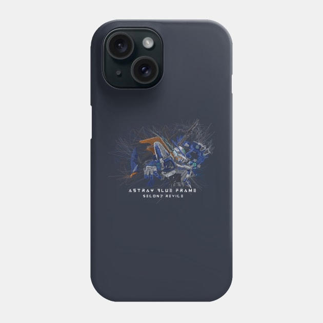 Astray Blue on Scribble Phone Case by CoretanVector