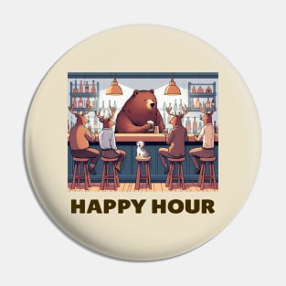 Deer Happy Hour Pin