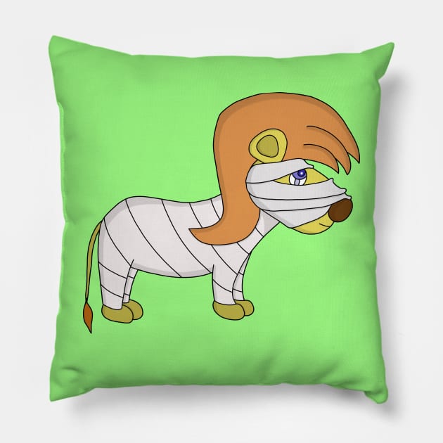 Mummy Lion Pillow by DiegoCarvalho