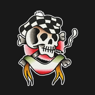 Racing Skull Tattoo Design T-Shirt