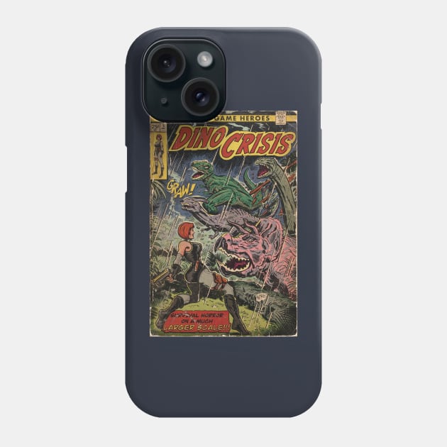 Dino Crisis comic cover fan art Phone Case by MarkScicluna