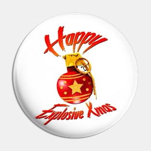 Explosive Christmas (green) Pin