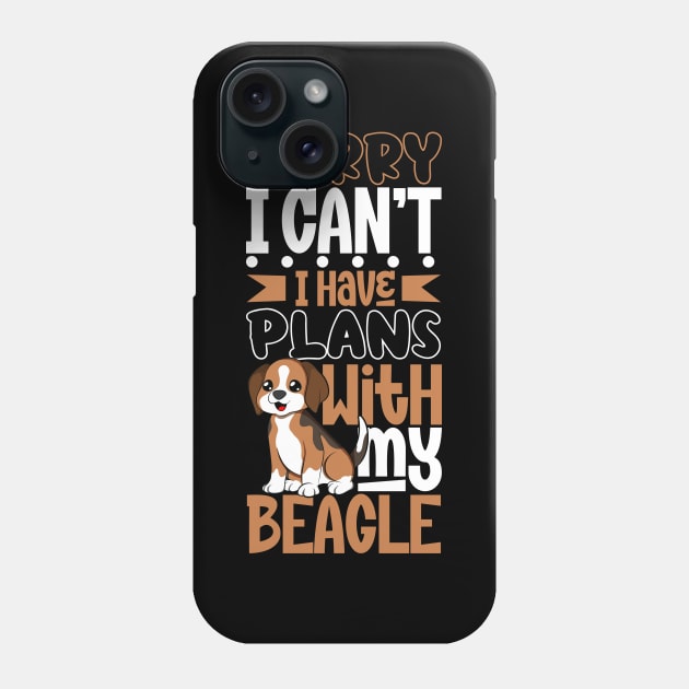 I have plans with my Beagle Phone Case by Modern Medieval Design