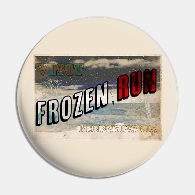 Frozen Run Postcard Pin by FrozenRun