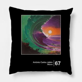 Wave / Minimal Style Graphic Artwork Design Pillow