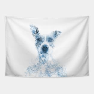 Staffie in the Smoke // Bilcos Designs Tapestry