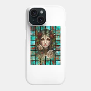 Copper Patina Boho Gothic Girl 5 Phone Case